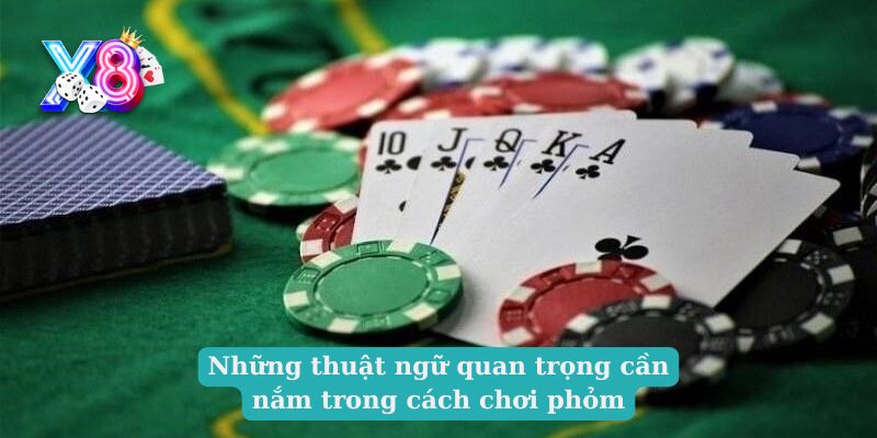 Những thuật ngữ quan trọng cần nắm trong cách chơi phỏm